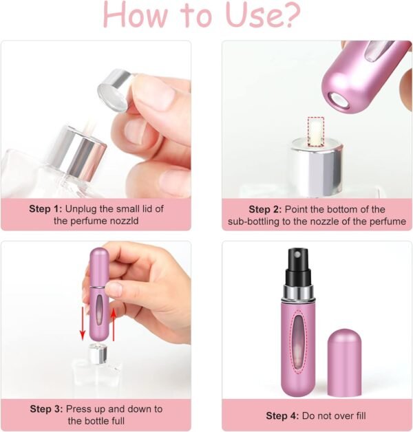 Refillable Perfume Atomizer Bottle Portable for Travel - Image 2